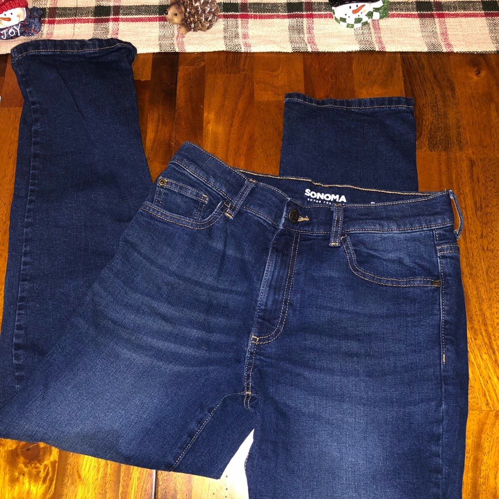 Sonoma Size 16 Kids Dark Blue Denim Jeans
